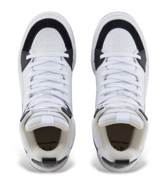 Armani Exchange White basketball style shoes