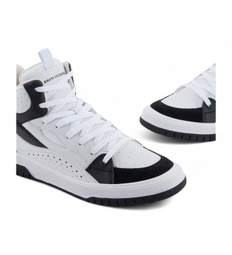 Armani Exchange White basketball style shoes