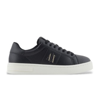 Armani Exchange Black logo trainers