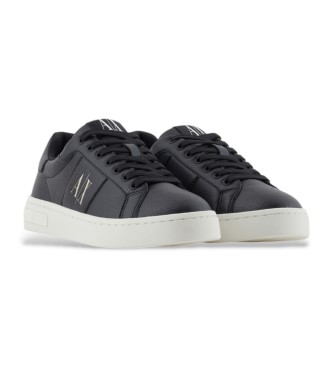 Armani Exchange Black logo trainers