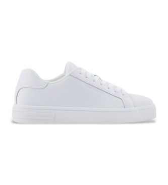 Armani Exchange Zapatillas de piel blanco