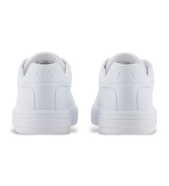 Armani Exchange White leather trainers