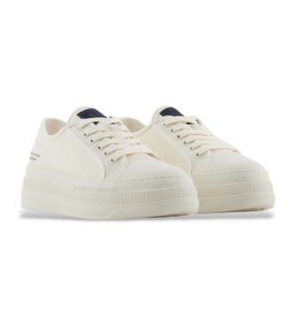 Armani Exchange Baskets  plateforme blanches