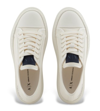 Armani Exchange Baskets  plateforme blanches