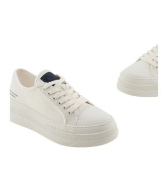 Armani Exchange Baskets  plateforme blanches