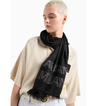 Armani Exchange Stola scarf black