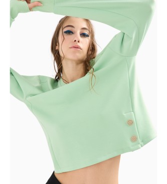 Armani Exchange Groen sweatshirt met ronde hals