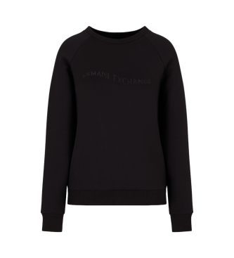 Armani Exchange Sweatshirt mit Rundhalsausschnitt Schwarz