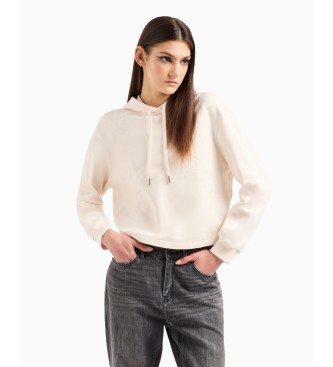 Armani Exchange Beige sweatshirt met capuchon