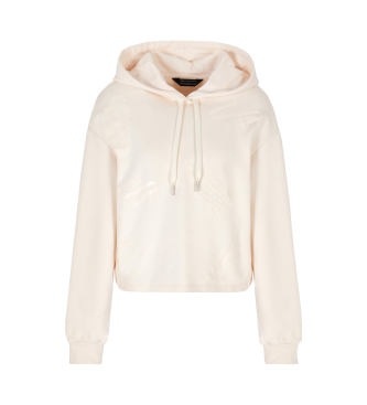 Armani Exchange Beigefarbenes Sweatshirt mit Kapuze