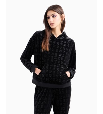 Armani Exchange Sweatshirt mit Rundhalsausschnitt Schwarz