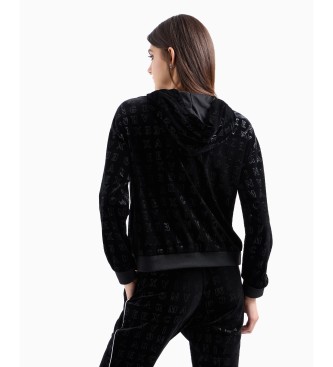 Armani Exchange Sweatshirt med rund halsringning Svart