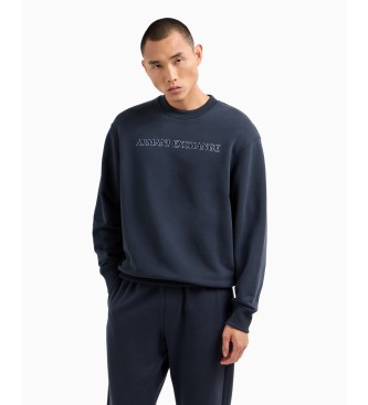 Armani Exchange Sweatshirt ohne Kapuze navy