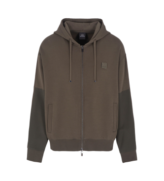 Armani Exchange Grey zip-up sweatshirt