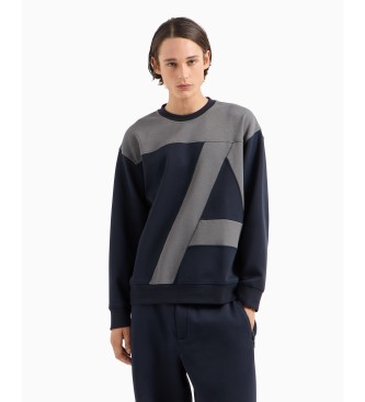 Armani Exchange Hoodless sweatshirt Navy