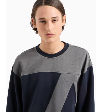 Armani Exchange Hoodless sweatshirt Navy