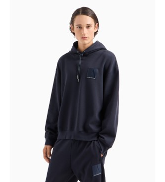 Armani Exchange Sweatshirt mit Kapuze navy