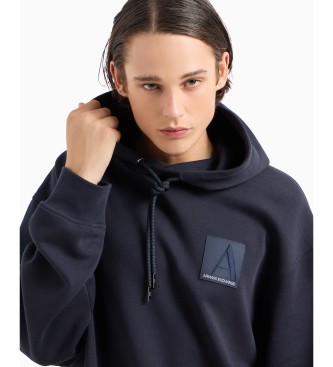 Armani Exchange Sweatshirt mit Kapuze navy