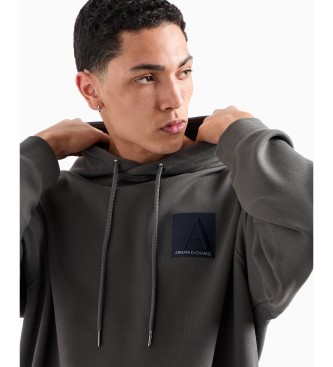 Armani Exchange Grijs sweatshirt met capuchon