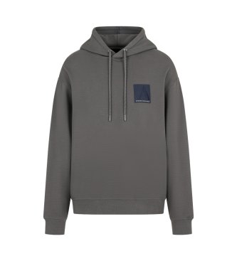 Armani Exchange Graues Sweatshirt mit Kapuze