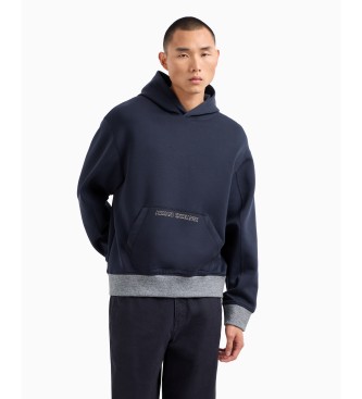 Armani Exchange Bonded navy sweatshirt