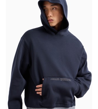 Armani Exchange Sudadera Bonded marino