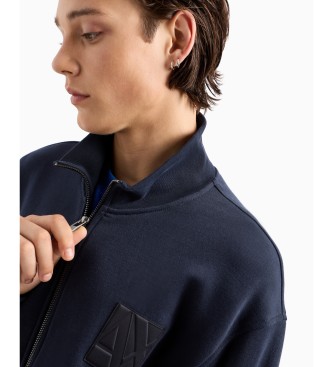 Armani Exchange Sweatshirt i fransk frott, navy