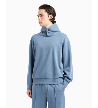 Armani Exchange Blaues Sweatshirt mit Kapuze