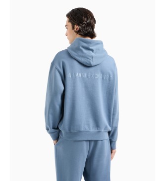 Armani Exchange Blaues Sweatshirt mit Kapuze