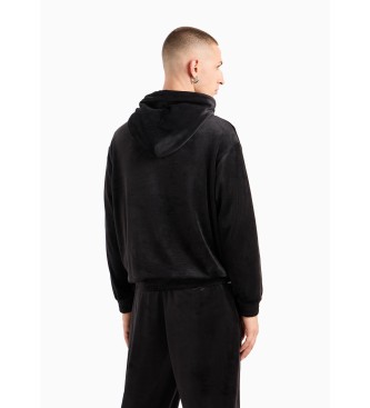 Armani Exchange Sudadera con capucha negro