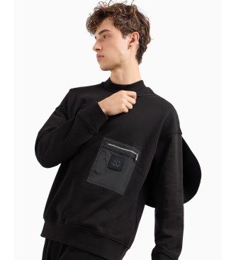 Armani Exchange Sweater zonder capuchon zwart