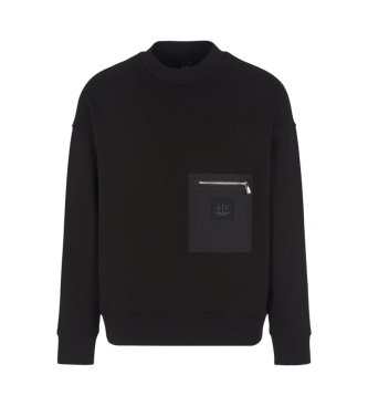 Armani Exchange Sweater zonder capuchon zwart