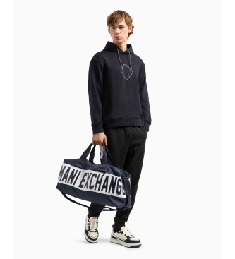 Armani Exchange Sweat  capuche en ponge franaise en coton ponge franaise charcoal marine