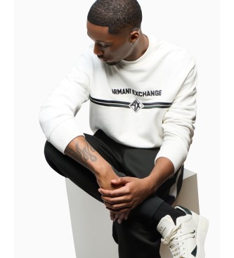 Armani Exchange Sudadera Carbon blanco