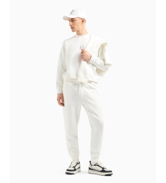 Armani Exchange Weies besticktes Sweatshirt