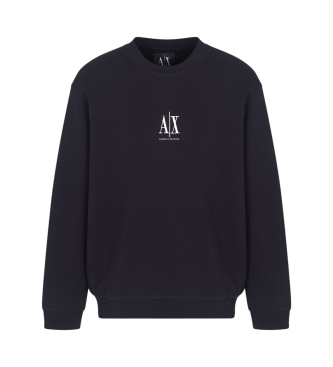 Armani Exchange Sweatshirt  col ras du cou bleu marine