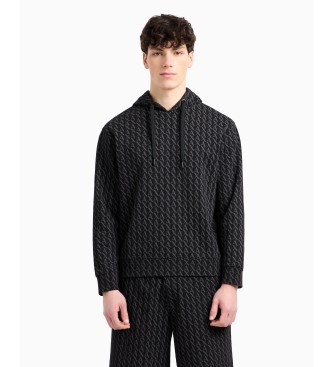 A|X Armani Exchange Sweatshirt Multi Logo sort