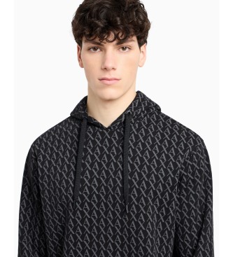 A|X Armani Exchange Sweatshirt Multi Logo sort
