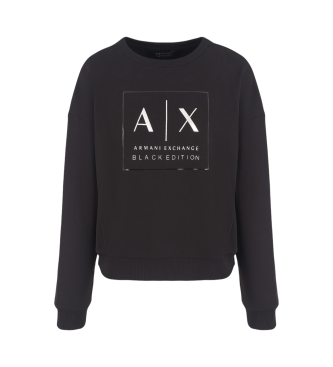 Armani Exchange Sweatshirt utan huva svart