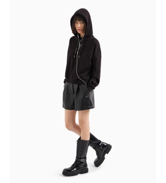 Armani Exchange Black hooded sweatshirt