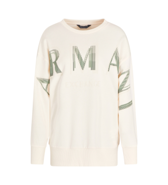 Armani Exchange Beige sweatshirt med rund hals