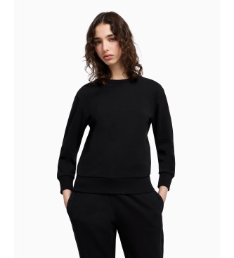 Armani Exchange Black crew neck sweatshirt