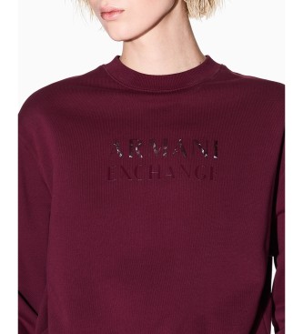 AIX Armani Exchange Sweatshirt Groove burgundy