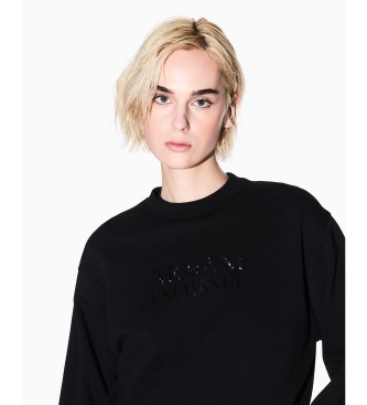 A|X Armani Exchange Sweatshirt with black graphic logo