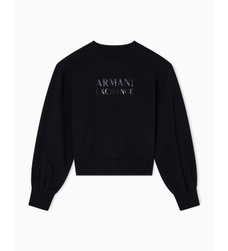 A|X Armani Exchange Sweatshirt with black graphic logo