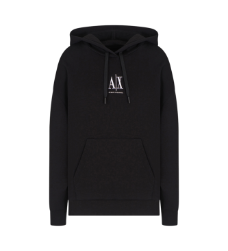 Armani Exchange Felpa con logo nero