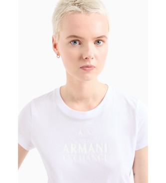 Armani Exchange Maglietta bianca a maniche corte