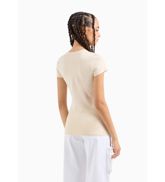 Armani Exchange Off-white short sleeve t-shirt