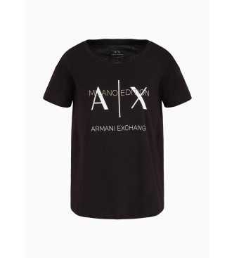 Armani Exchange Kortrmet T-shirt sort