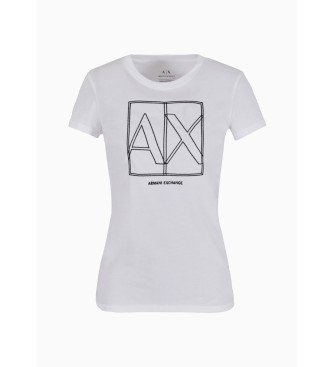 Armani Exchange T-shirt de manga curta branca